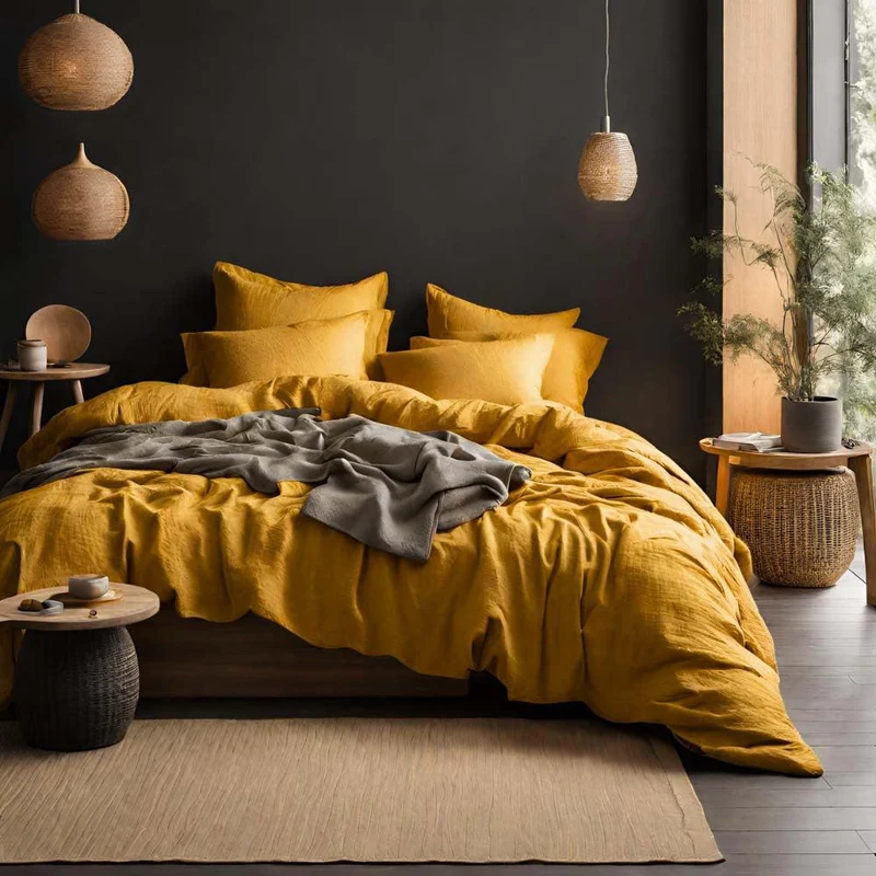 Parure de lit en gaze de coton