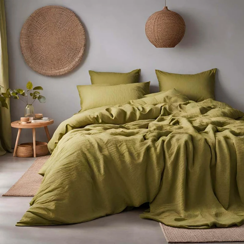 Parure de lit en gaze de coton
