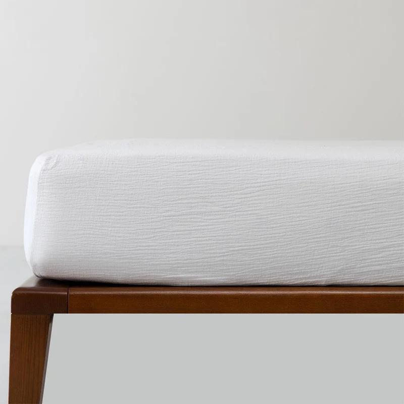 Drap housse en gaze de coton