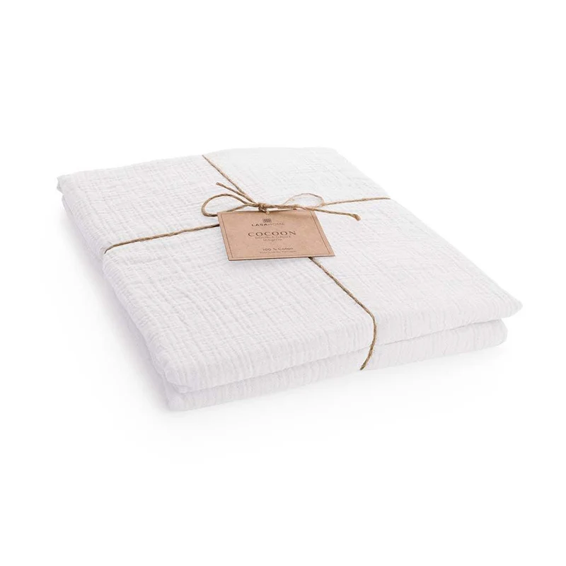 Drap housse en gaze de coton