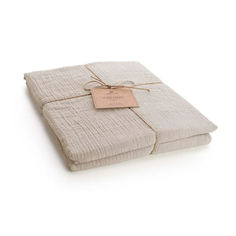 Drap housse en gaze de coton