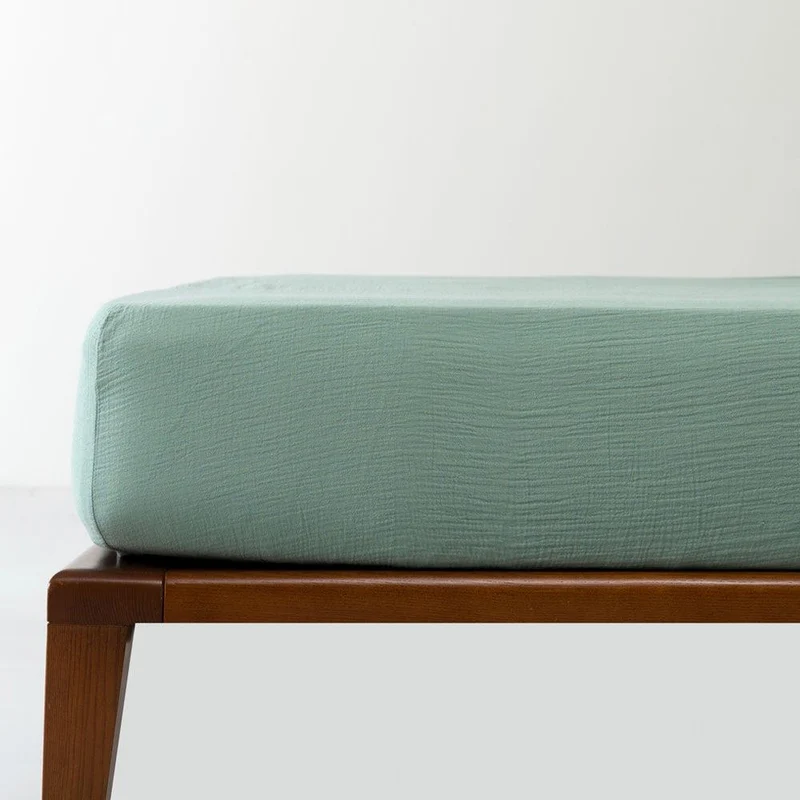 Drap housse en gaze de coton