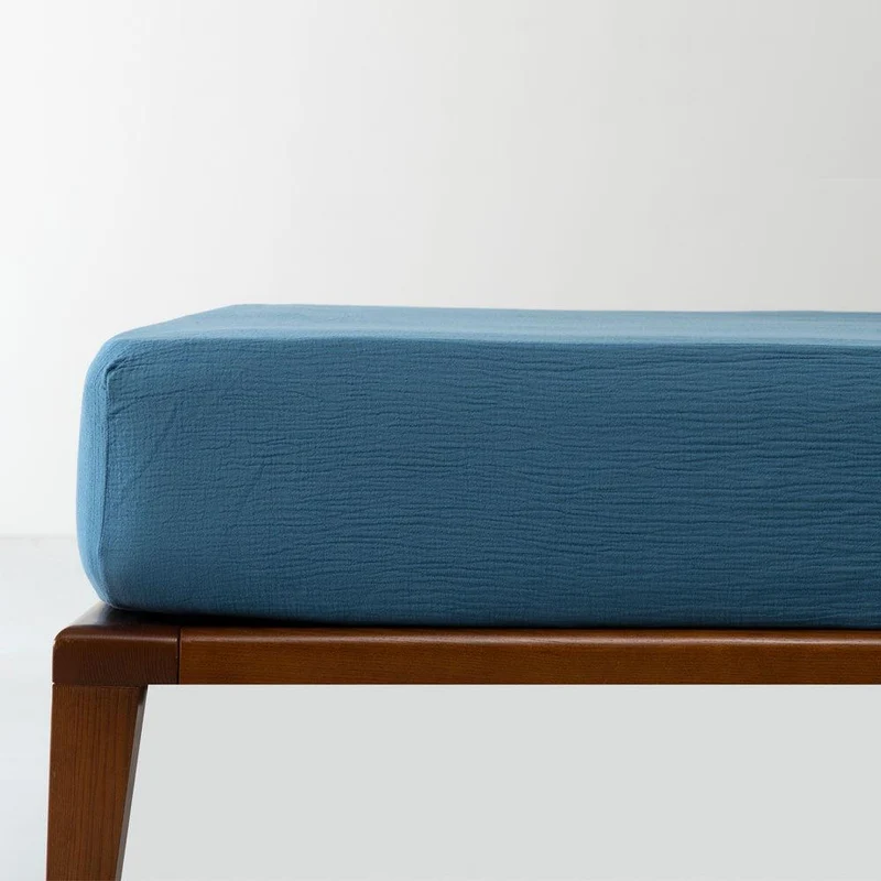 Drap housse en gaze de coton