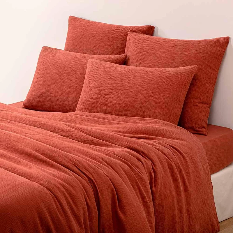 Housse de couette en gaze de coton