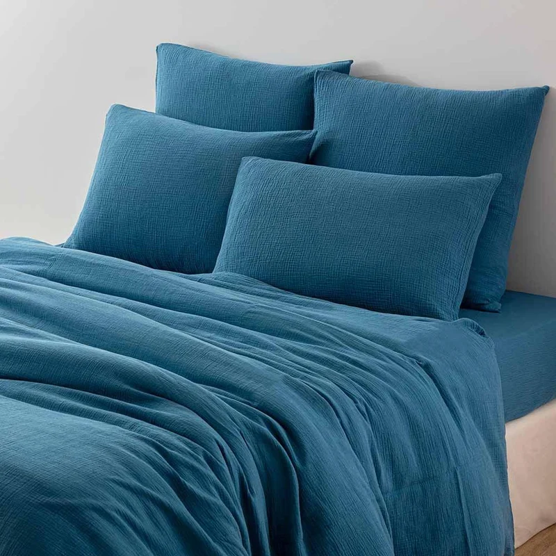 Housse de couette en gaze de coton