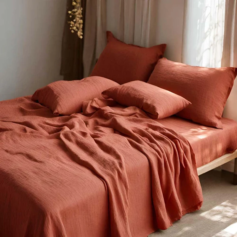 Drap plat en gaze de coton