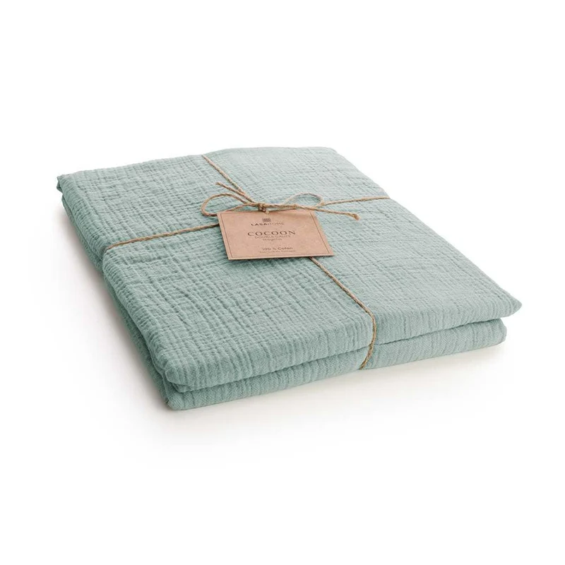 Drap plat en gaze de coton