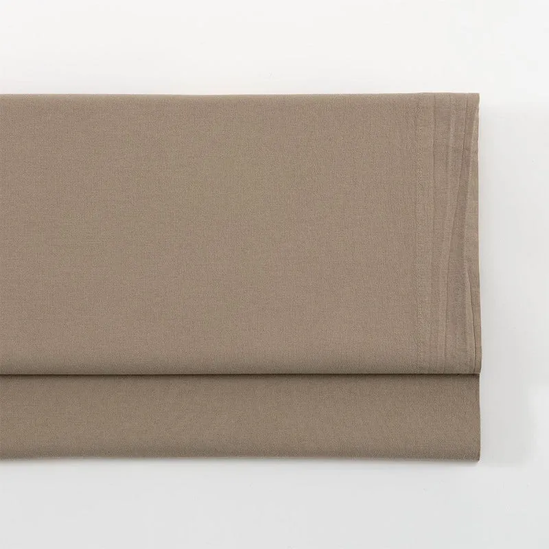 Drap plat coton lavé