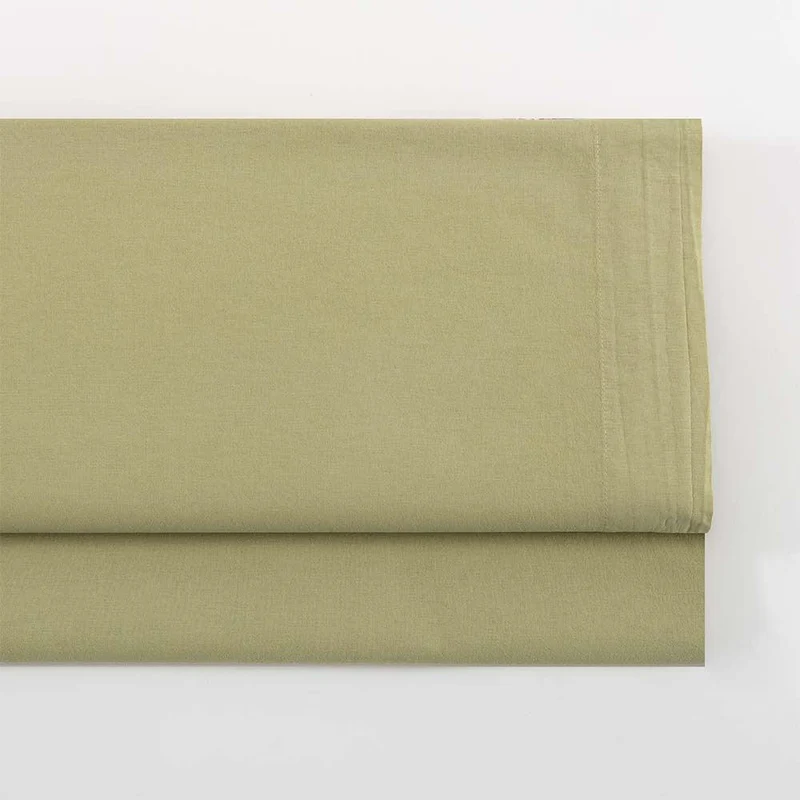 Drap plat coton lavé