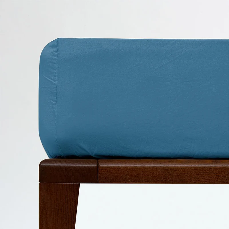 Drap housse coton lavé