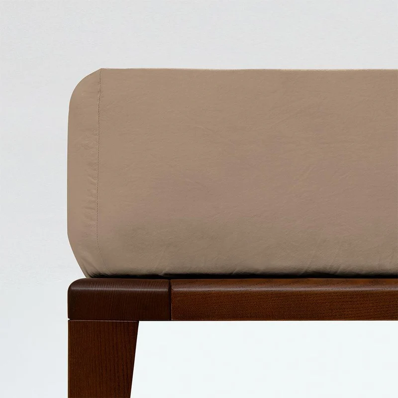 Drap housse coton lavé