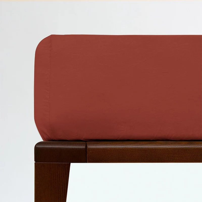 Drap housse coton lavé