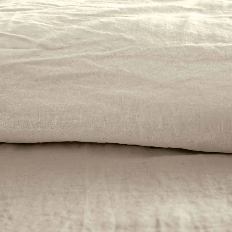 Drap housse pur lin lavé Bohème