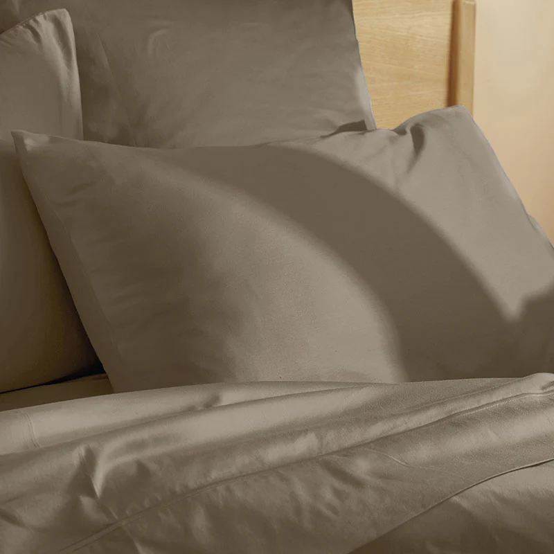 Taie d'oreiller satin pur coton bio Signature