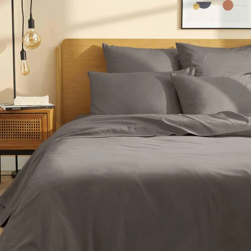 Housse de couette satin pur coton bio Signature