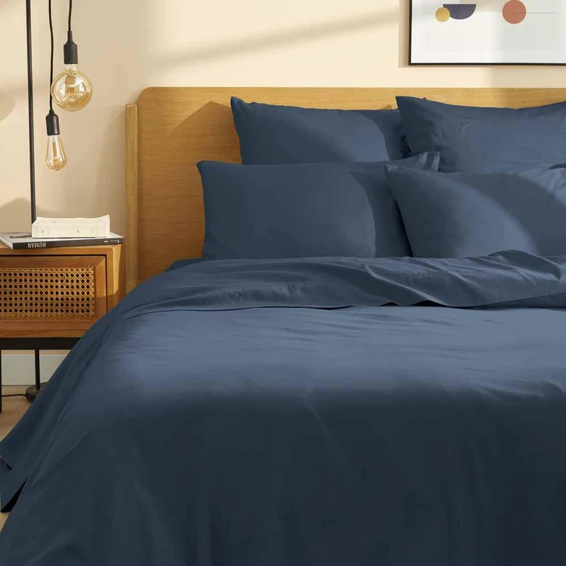 Housse de couette satin pur coton bio Signature