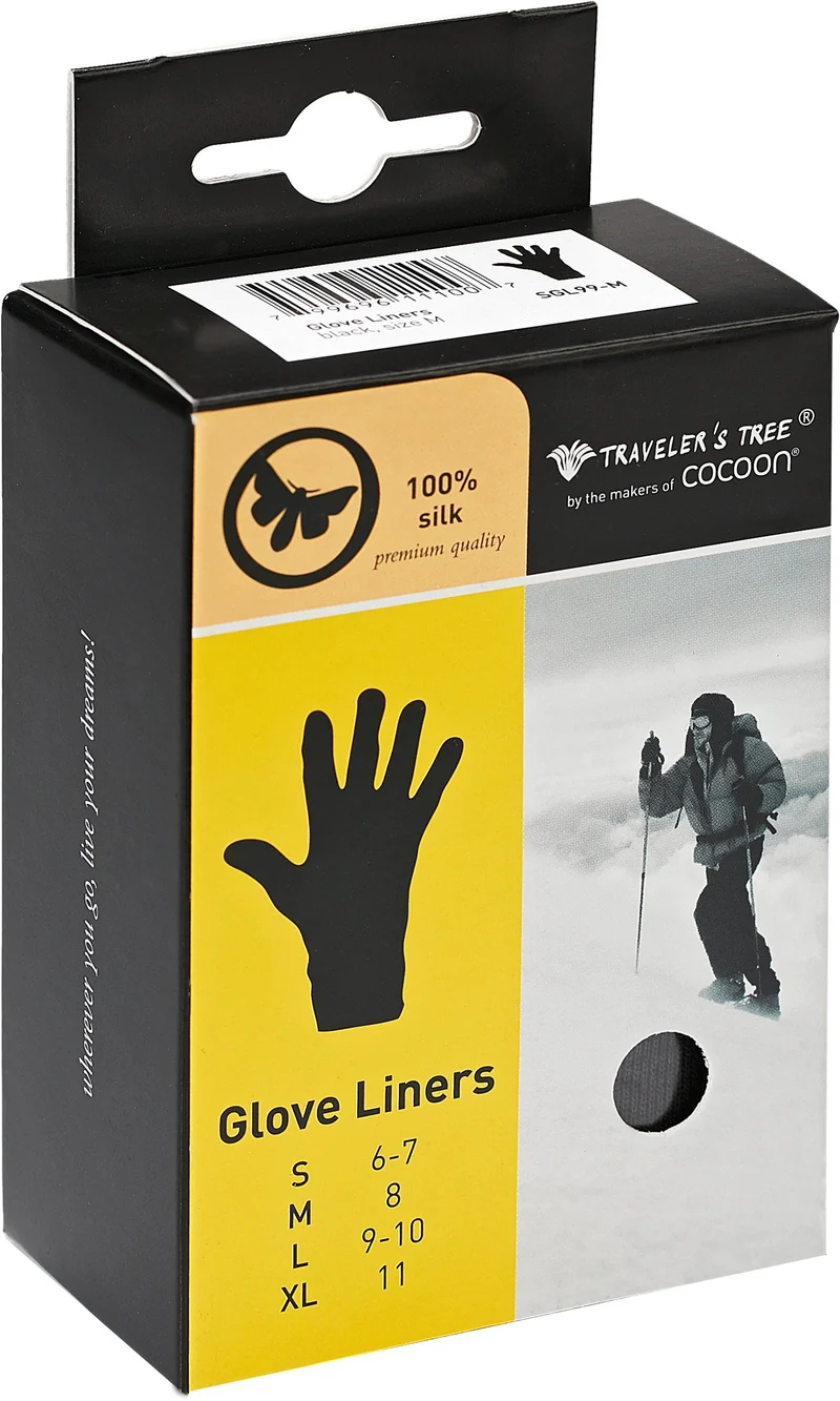Gants, sous-gants 100% soie pour motard, skieur ou frileux