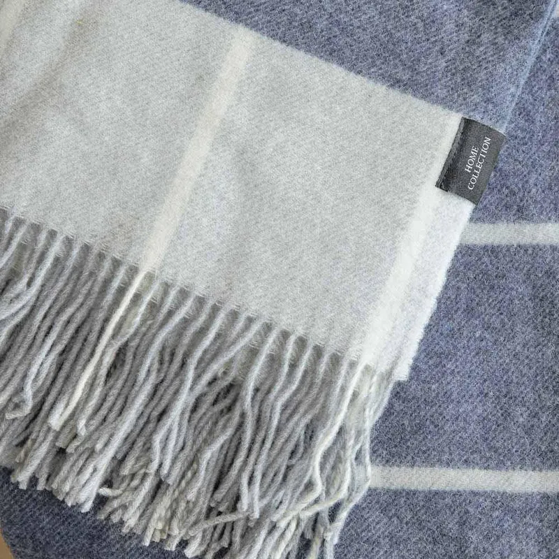 Plaid pure laine Mérinos & Cachemire Ossau carreaux