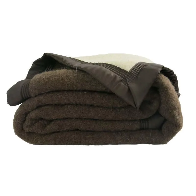 Couverture laine vierge Woolmark Hiver 800g Everest