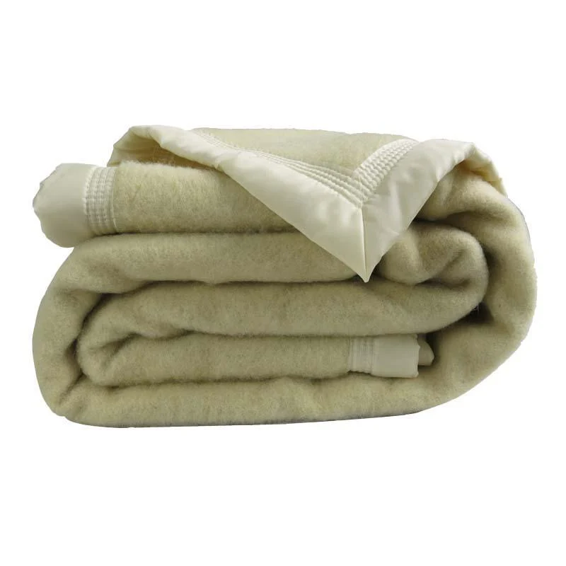 Couverture laine vierge Woolmark Hiver 800g Everest