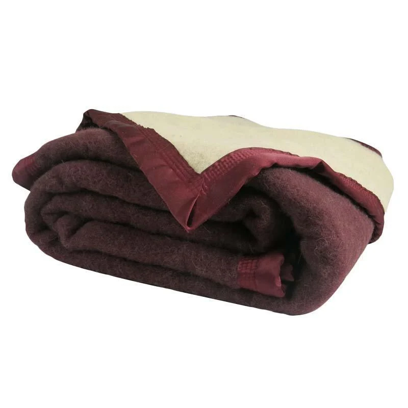 Couverture laine vierge Woolmark Hiver 800g Everest