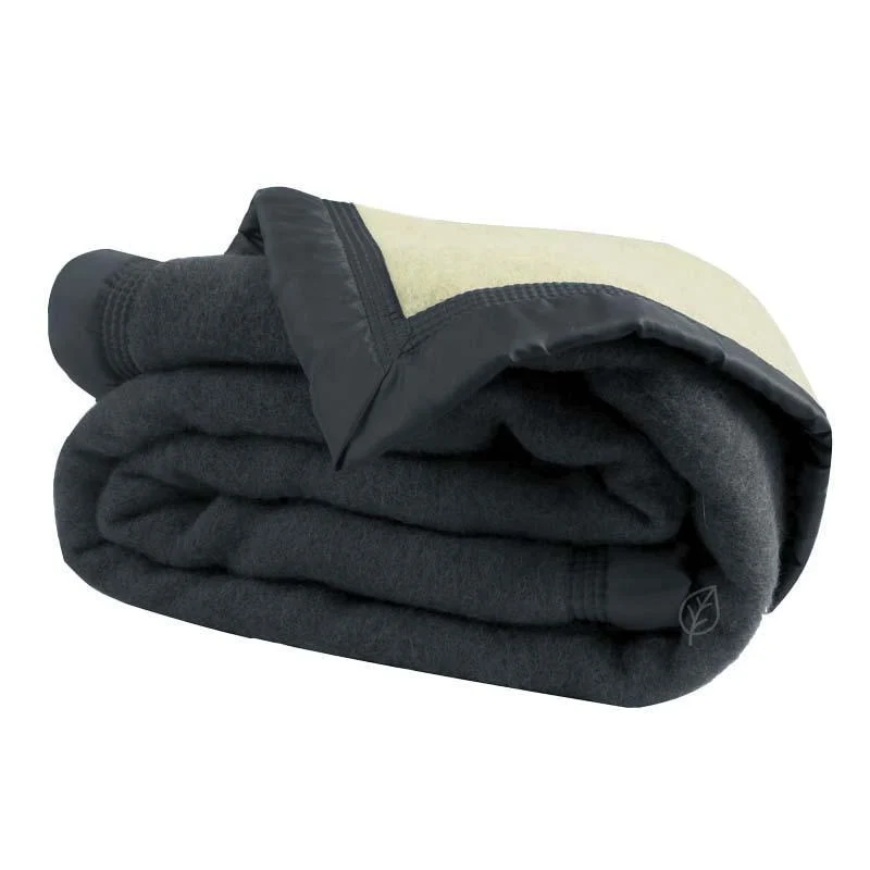 Couverture laine vierge Woolmark Hiver 800g Everest