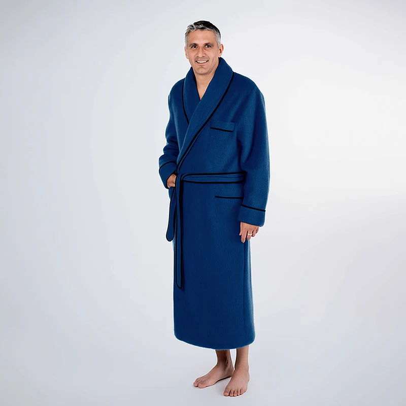Robe de chambre unie galon fantaisie
