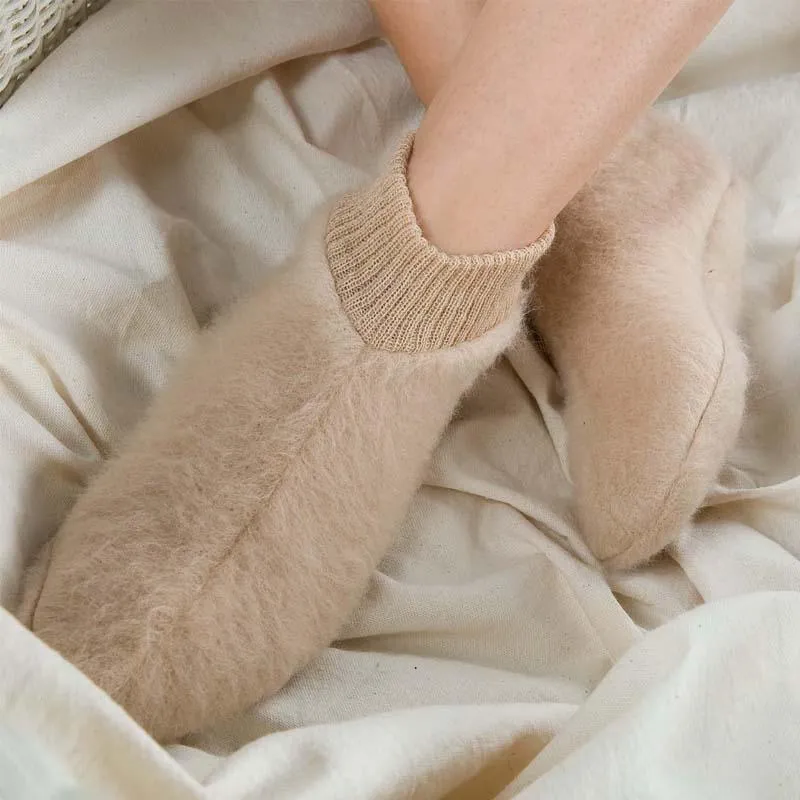 Chaussons unis ou écossais 100% laine des Pyrénées