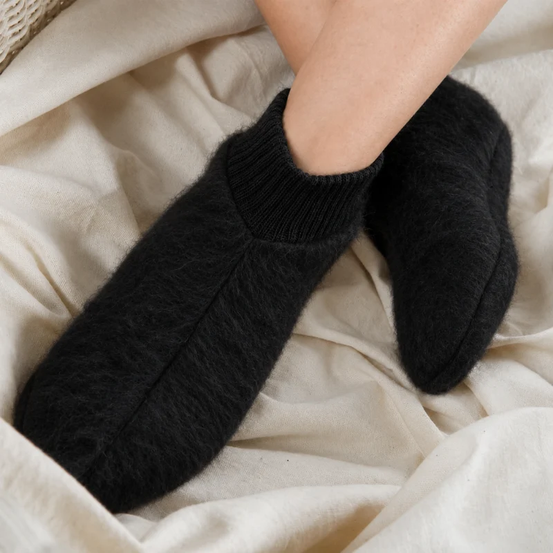 Chaussons unis ou écossais 100% laine des Pyrénées