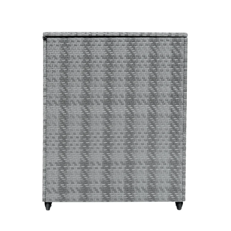 Coffre de Rangement d'Extérieur 996 L en Rotin Gris