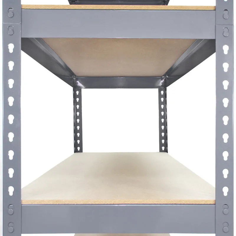Monster Racking - 3 Rayonnages Q-Rax en Acier Gris 120 x 50 x 182,5 cm
