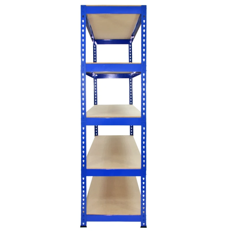 Monster Racking - Lot de 3 Rayonnages Q-Rax en Acier Bleu 120cm & 2 Rayonnages Q-Rax 90cm