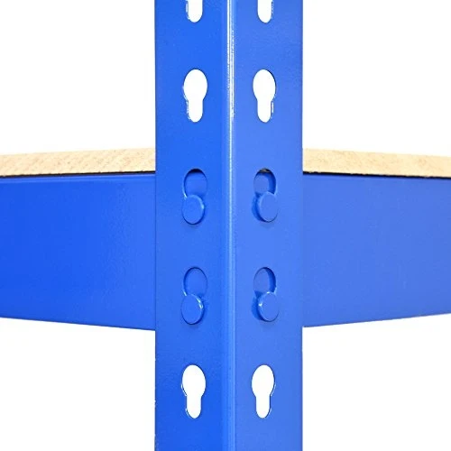 Monster Racking - Lot de 3 Rayonnages Q-Rax en Acier Bleu 120cm & 2 Rayonnages Q-Rax 90cm
