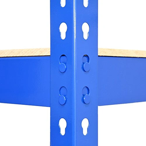Monster Racking - Lot de 1 Rayonnage Q-Rax en Acier Bleu 120cm x 50cm x 180cm & Maillet