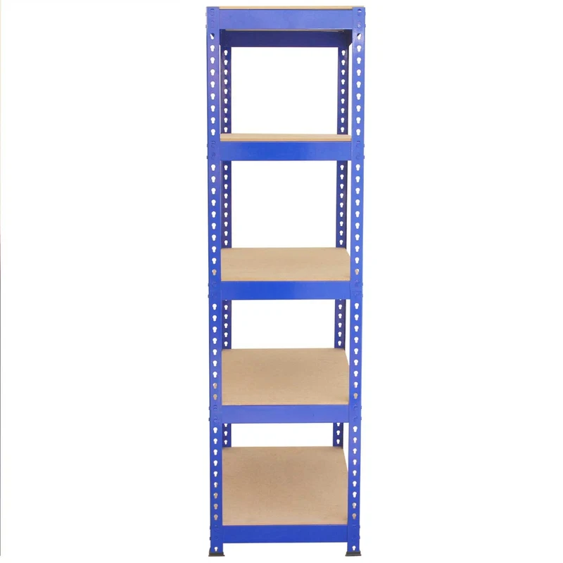 Monster Racking - Lot de 3 Rayonnages Q-Rax en Acier Bleu 90cm, 2 Rayonnages Q-Rax 120cm & Maillet