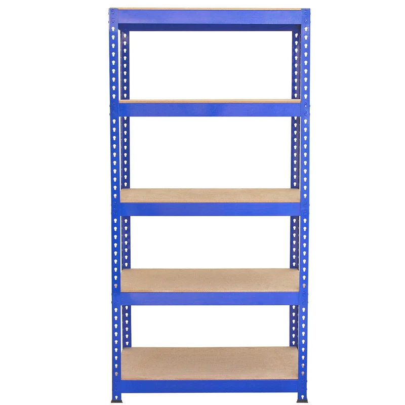 Monster Racking - 10 Rayonnages Q-Rax en Acier Bleu 90cm x 50cm x 182,5cm