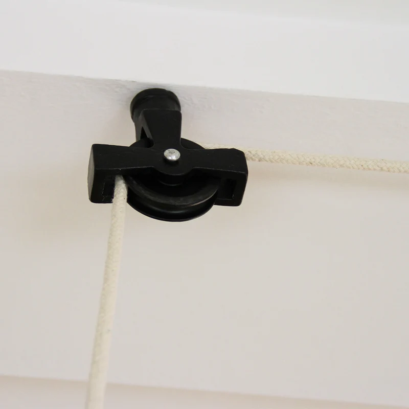 Étendoir à Linge Suspendu de 2,4 m - Noir