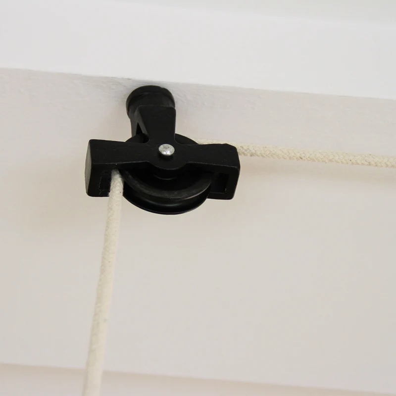 Étendoir à Linge Suspendu de 2 m - Noir