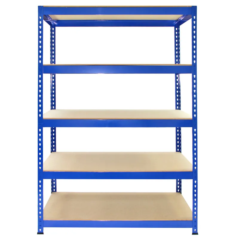 Monster Racking - 10 Rayonnages Q-Rax en Acier Bleu 120cm x 50cm x 180cm
