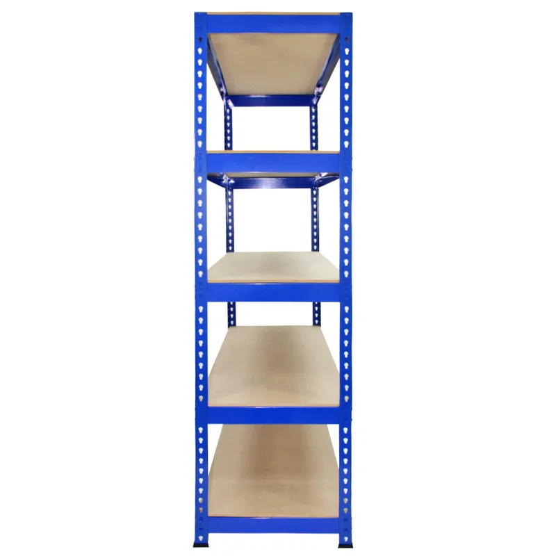 Monster Racking - 10 Rayonnages Q-Rax en Acier Bleu 120cm x 50cm x 180cm