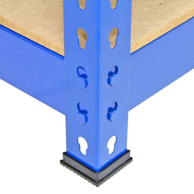 Monster Racking - 10 Rayonnages Q-Rax en Acier Bleu 120cm x 50cm x 180cm