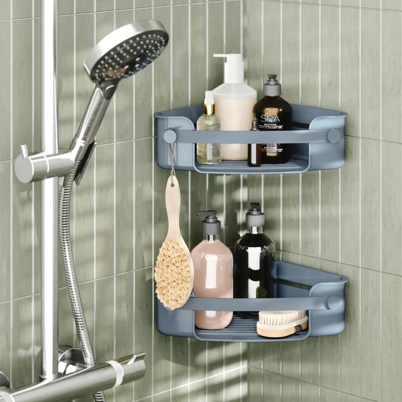 Panier d’angle pour douche Flex - Slate blue