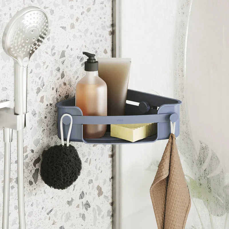 Panier d’angle pour douche Flex - Slate blue