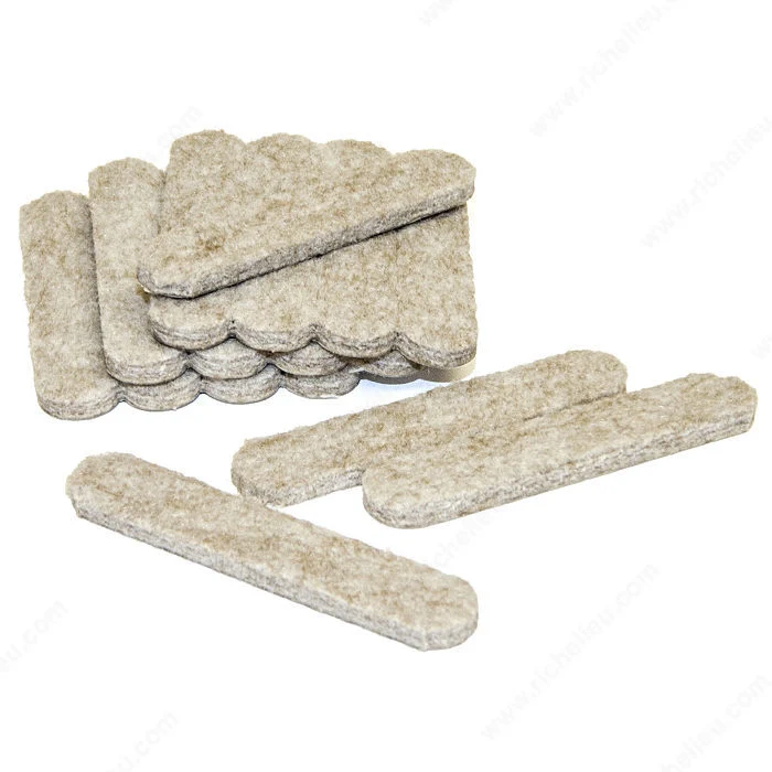 ECO FELTAC(MD) Coussinets de feutre beige (bandes)
