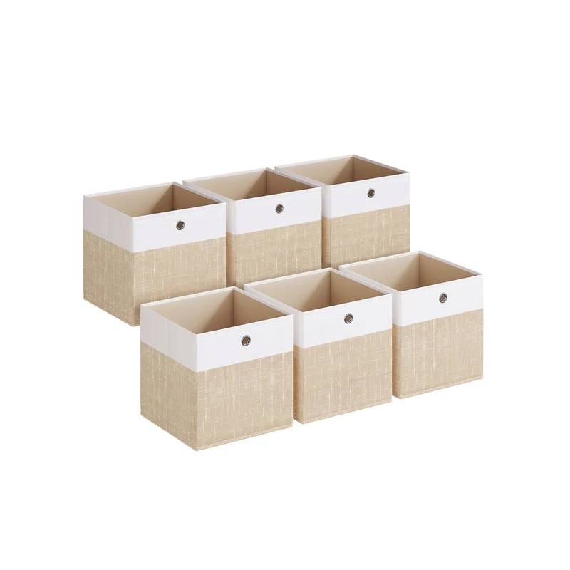 Cajas de almacenamiento plegables para estantería tipo cubo