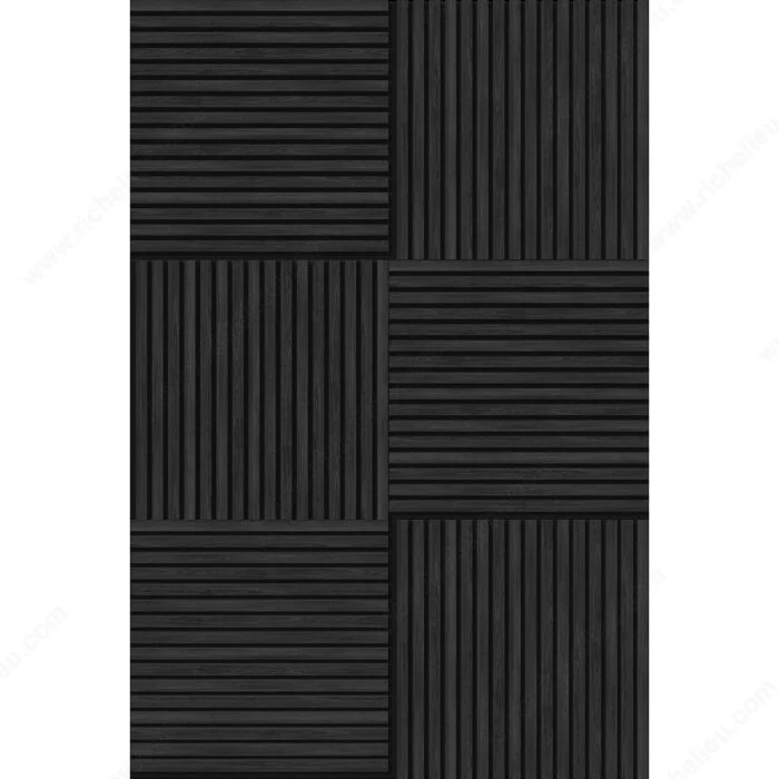 Ensemble de 6 tuiles rainurées acoustiques Kalmate - Chêne noir