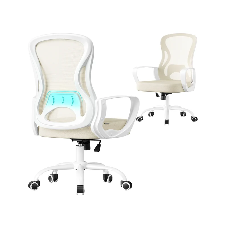 Silla de Oficina Ergonómica con Soporte Lumbar Ajustable