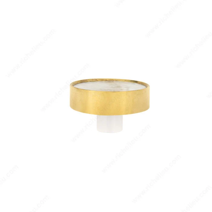 Bouton éclectique en marbre et laiton - 3010