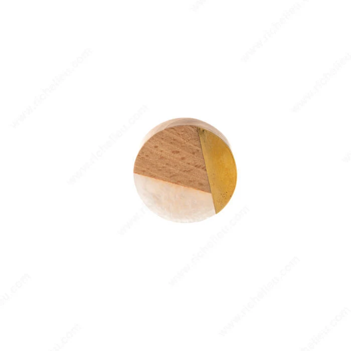 Bouton éclectique en plastique et métal - 6645