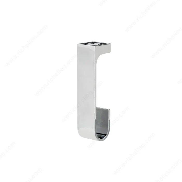 Support central ovale en forme de J à visser - 28,6 x 15,9 mm